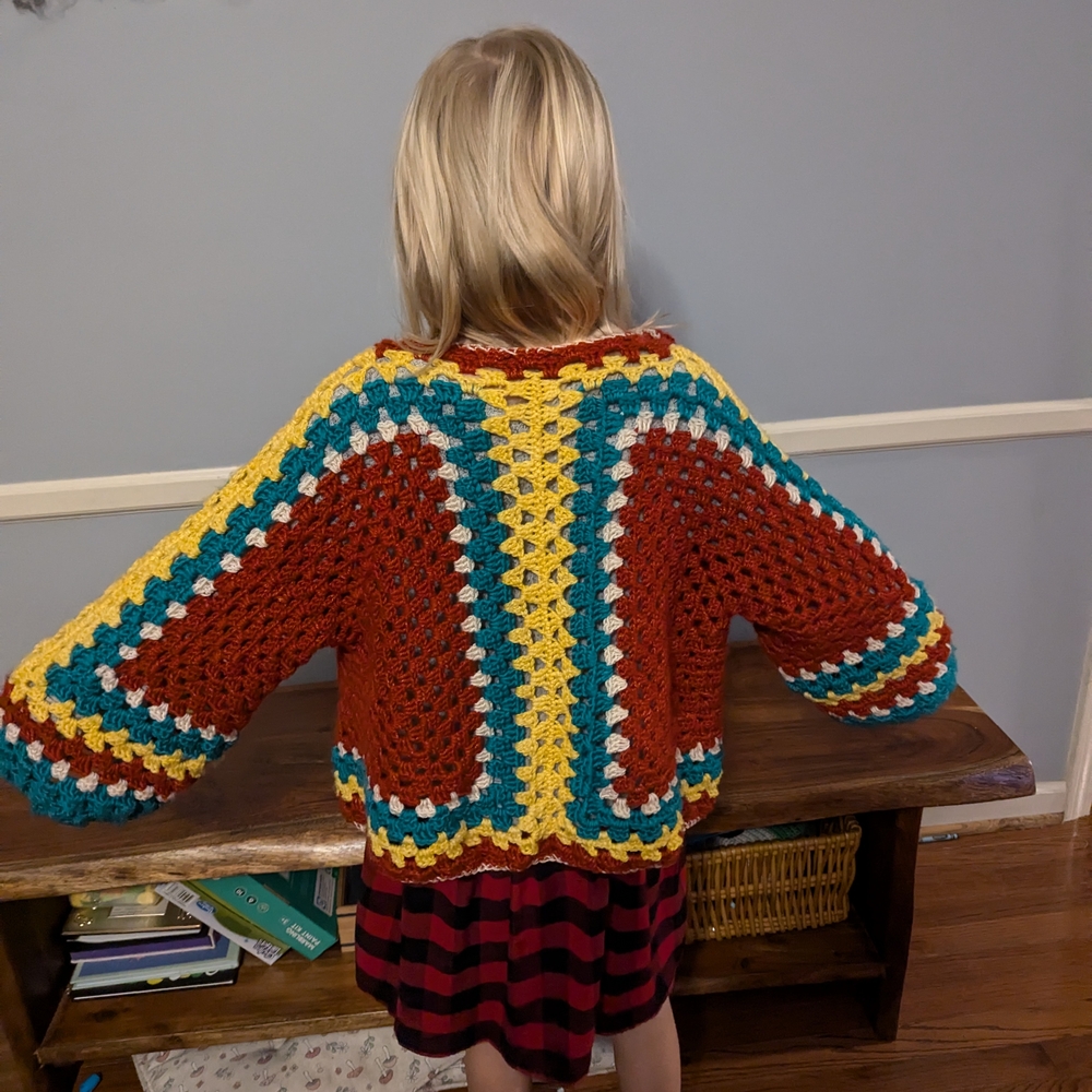 Colorful Crochet Women's Sweater